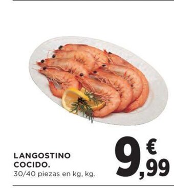 Hipercor Langostino Cocido oferta