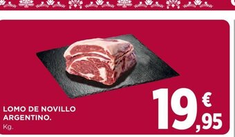 Hipercor Lomo de Novillo Argentino oferta