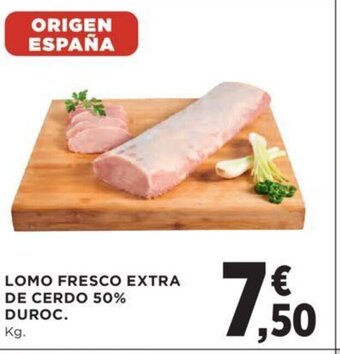 Hipercor Lomo Fresco Extra De Cerdo 50% Duroc oferta