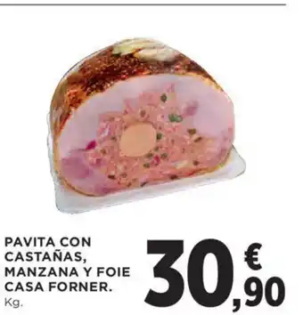 Hipercor Pavita Con Castañas Manzana Y Foie Casa Forner oferta