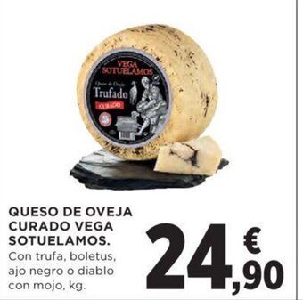 Hipercor Queso De Oveja Curado Vega Sotuelamos oferta