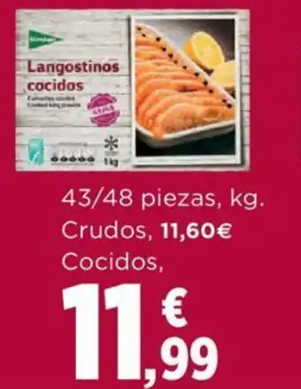 Hipercor Langostinos 43/48 Piezas oferta