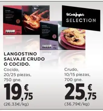 Hipercor Langostino Salvaje Crudo O Cocido oferta