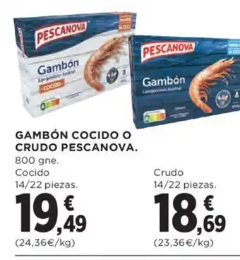 Gambón Cocido o Crudo Pescanova
