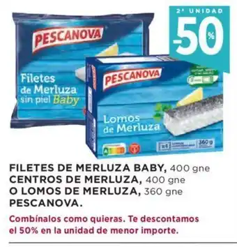 Hipercor Filetes de Merluza Baby oferta