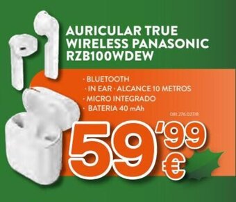 Expert Auricular True Wireless Panasonic RZB100WDEW oferta