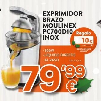 Exprimidor Brazo Moulinex PC700D10 Inox