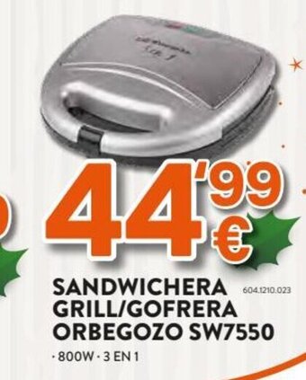 Expert Sandwichera Grill / Gofrera Orbegozo SW7550 oferta