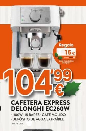 Expert Cafetera Express Delonghi EC260W oferta