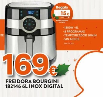 Expert Freidora Bourgini 182146 6L Inox Digital oferta