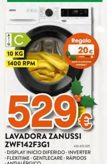 Expert Lavadora Zanussi ZWF142F3G1 oferta