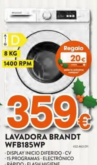 Expert Lavadora Brandt WFB185WP oferta