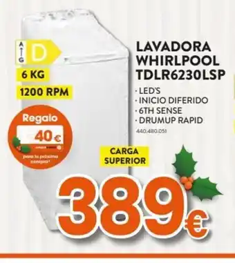 Expert Lavadora Whirlpool TDLR6230LSP oferta