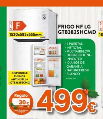 Expert Frigo NF LG GTB382SHCMD oferta