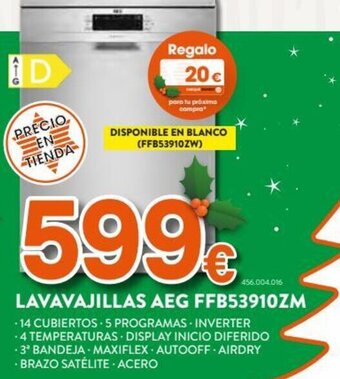 Expert Lavavajillas Aeg FFB53910ZM oferta