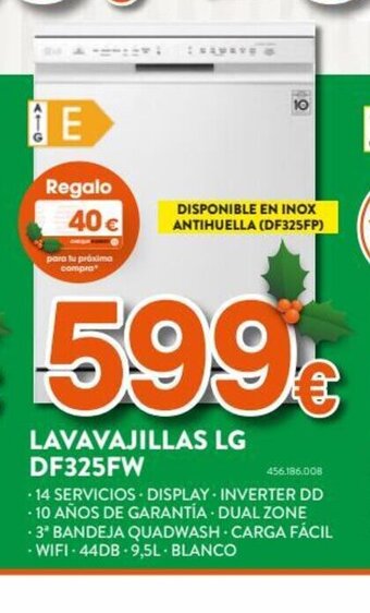 Expert Lavavajillas LG DF325FW oferta