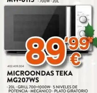 Expert Microondas Teka MG207WS oferta