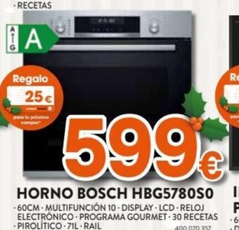 Expert Horno Bosch HBG5780S0 oferta