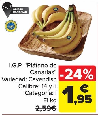 Carrefour I.g.p "plátano de canarias" oferta