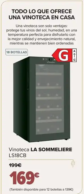Carrefour Vinoteca la sommeliere ls18cb oferta