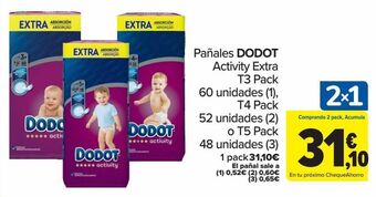 Carrefour Pañales dodot activity extra oferta