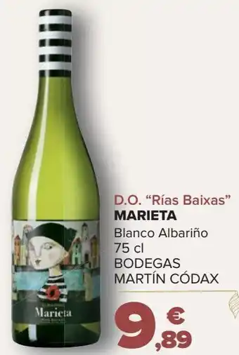 Carrefour D.o. "rías baixas" marieta blanco albariño oferta