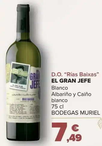 Carrefour D.o. "rías baixas" el gran jefe blanco oferta