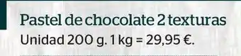 La Sirena Pastel de chocolate oferta