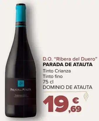 Carrefour D.o."ribera del duero" parada de atauta tinto crianza oferta