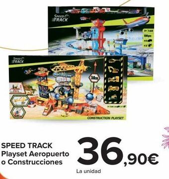 Carrefour Speed track playset aeropuerto o construcciones oferta