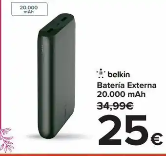 Carrefour Batería externa belkin oferta