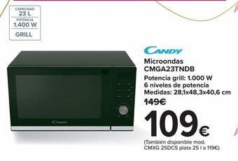 Carrefour Microondas cmga23tndb candy oferta