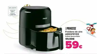 Carrefour Freidora de aire aerofryer princess oferta