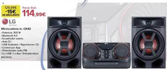 Costco Lg microcadena m. ck43 oferta