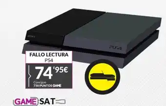 Game Fallo lectura ps4 oferta