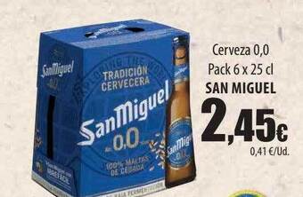 Spar Tenerife Cerveza 0.0 san miguel oferta