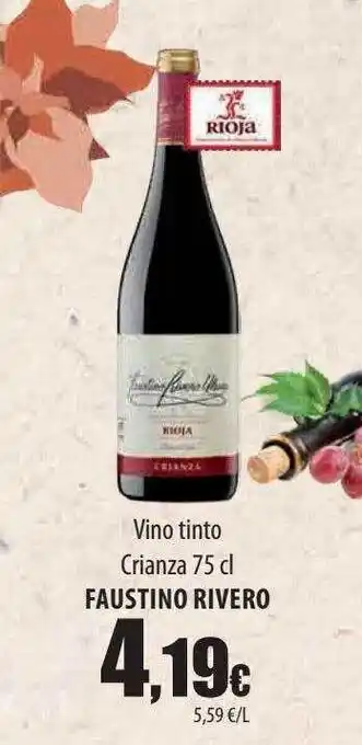 Spar Tenerife Vino tinto crianza faustino rivero oferta