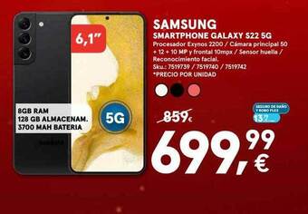 Worten Samsung smartphone galaxy s22 5g oferta