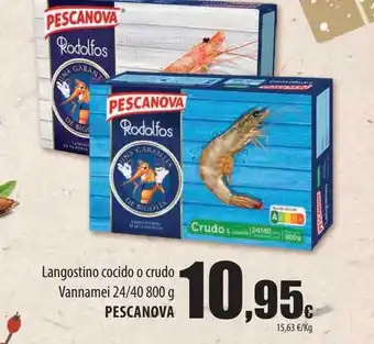 Spar Tenerife Langostino cocido crudo vannamie pescanova oferta