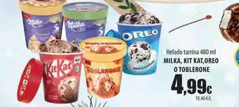 Spar Tenerife Helado tarrina milka kit kat oreo o toblerone oferta