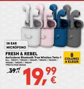 Worten Fresh & rebel auriculares bluetooth true wireless twins 1 oferta