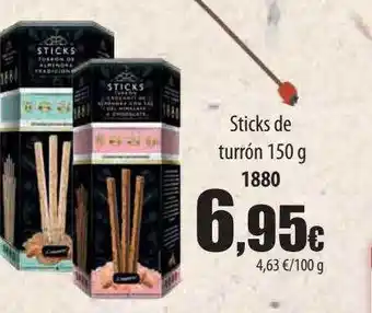 Sticks de turrón 1880
