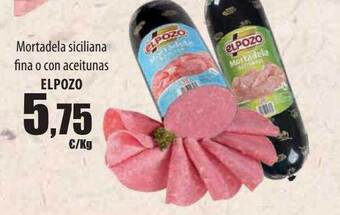 Spar Tenerife Mortadela siciliana fina o con aceitunas elpozo oferta
