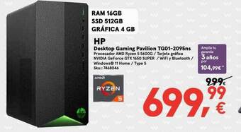 Worten Hp desktop gaming pavilion tg01-2095ns oferta
