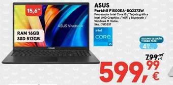 Worten Asus portátil f1500ea-bq2373w oferta