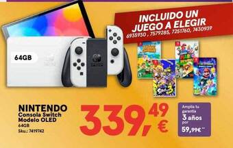 Worten Nintendo consola switch modelo oled oferta
