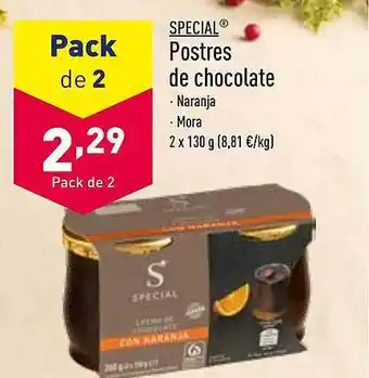 ALDI Special postres de chocolate oferta