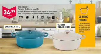 ALDI Home creation cazuela de hierro fundido oferta