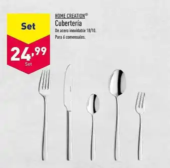 ALDI Home creation cubertería oferta