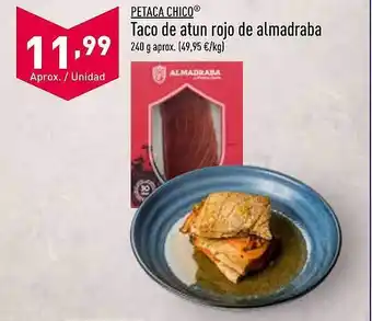 ALDI Petaca chico taco de atun rojo de almadraba oferta